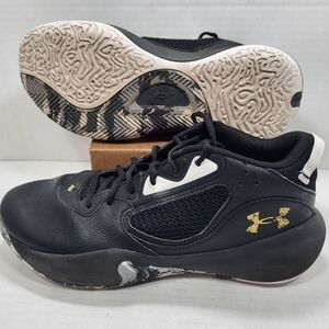 Under Armour‎ Lockdown 6 Men's 10.5 Women's 12 Black Gold Basketball Shoes
